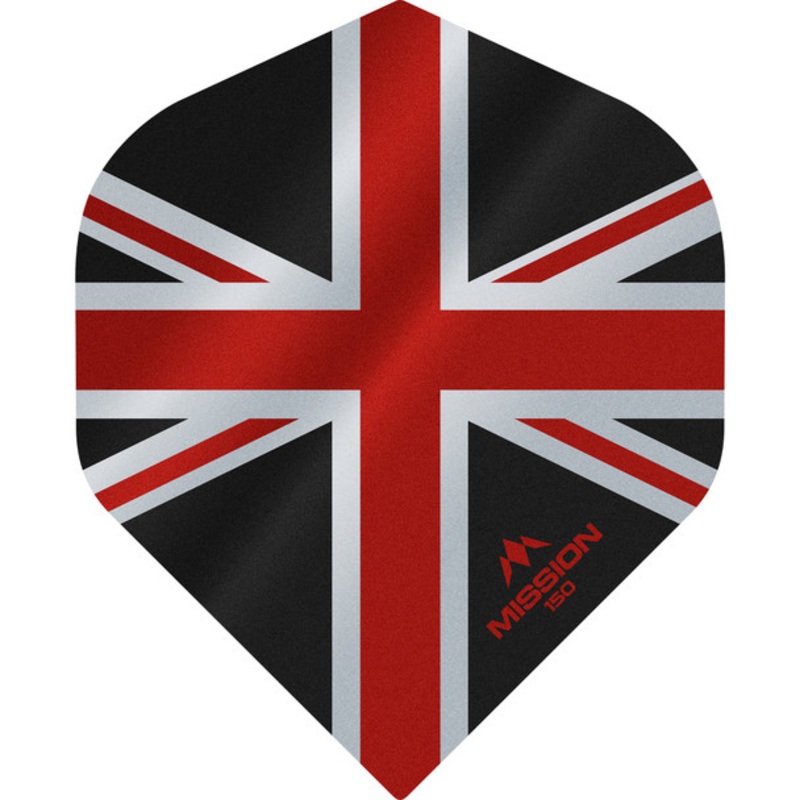 Mission – Alliance – Union Jack Flights – No2 (Standard) – 150 Micron – Black with Red