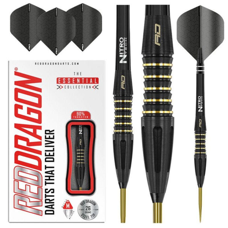 Red Dragon Clarion Black 26g Steel Tip