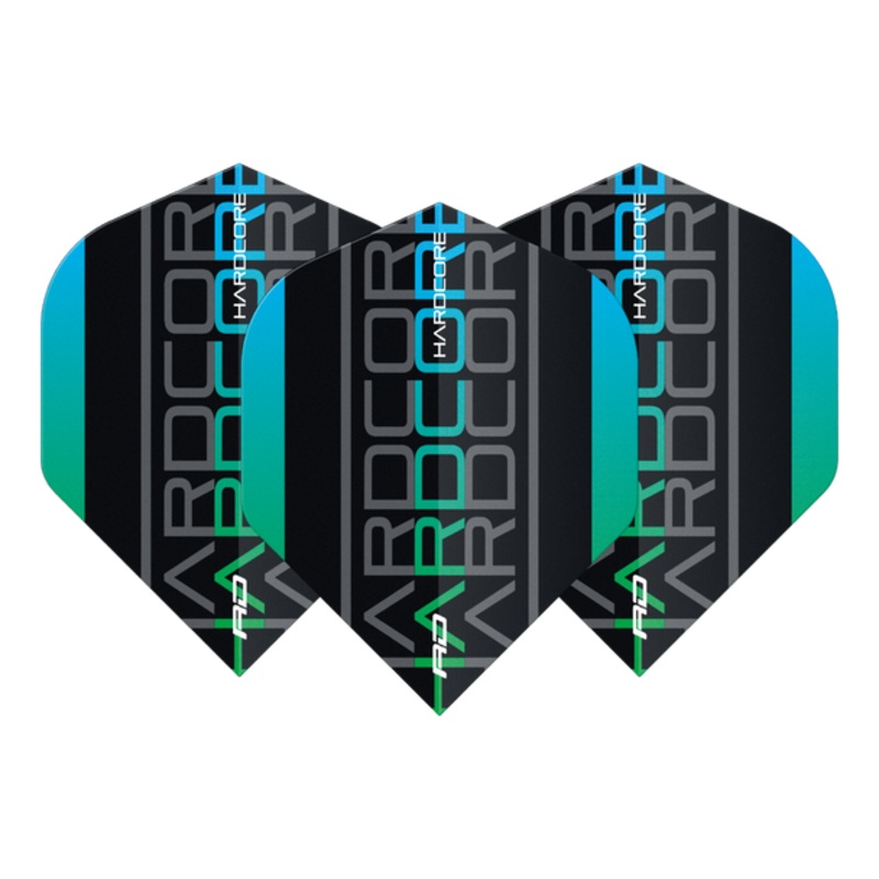 Red Dragon Hardcore XT Green Triple Standard Flights