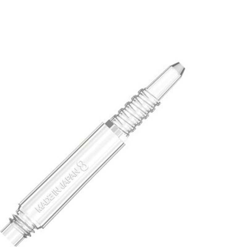 Target 8 Flight Locked Shaft  Short Clear (19mm)