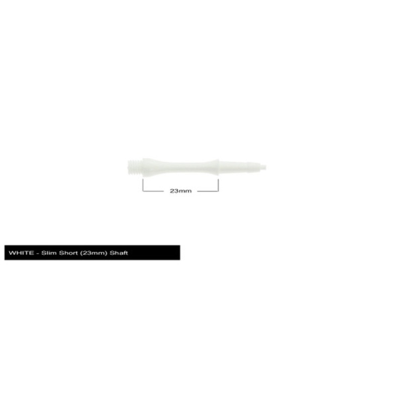 Harrows Clic Slim Short 2ba Shafts – White