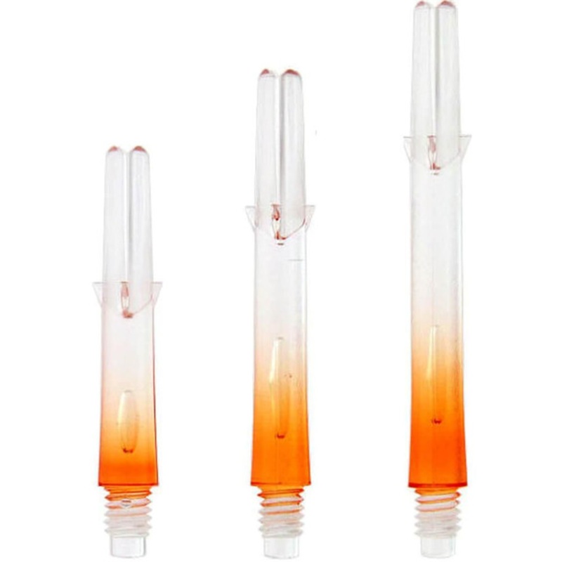 L-style Straight Locked Clear / Orange 2 Tone L-Shaft