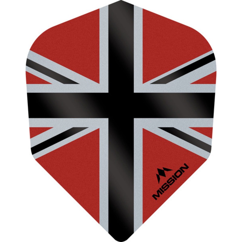Mission – Alliance-X – Union Jack Flights – No6 (Small Standard) – 100 Micron – Red with Black