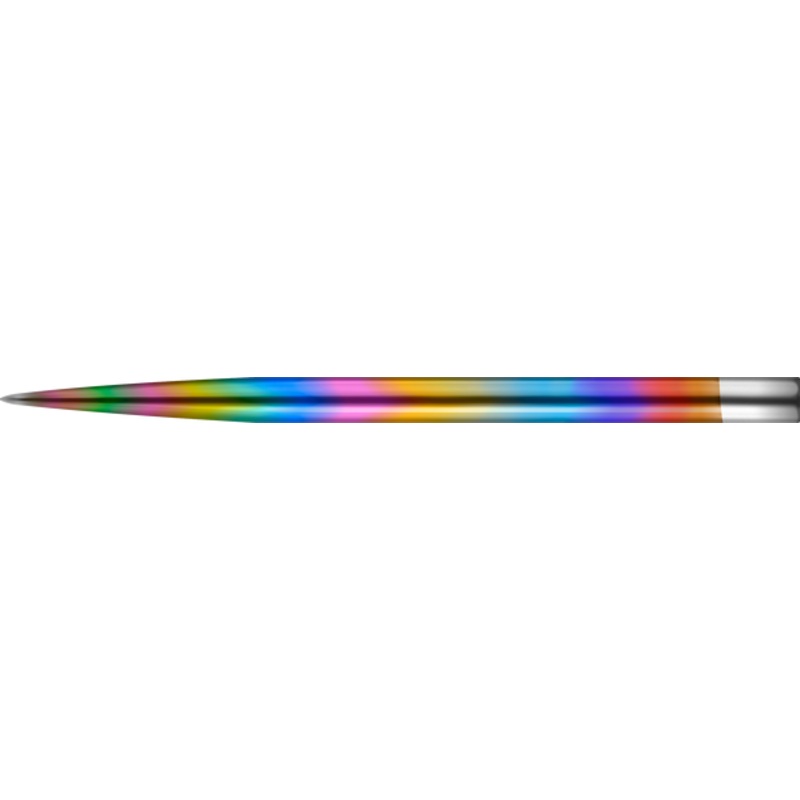 Mission Glide Points – Replacement Smooth Points – Rainbow – Length 40mm