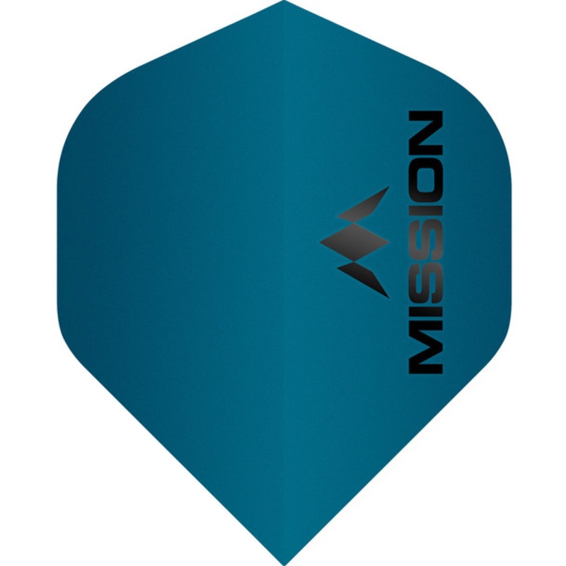 Mission Logo – Flights – 100 Micron – UV Finish – No2 (Standard) – Matte Blue