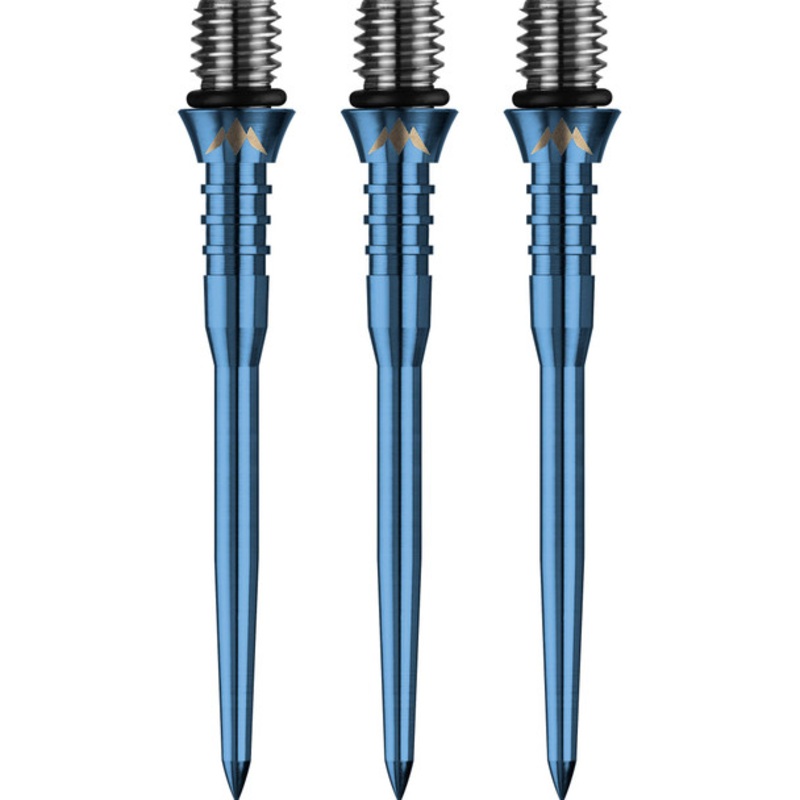 Mission – Titan Pro – Titanium Conversion Dart Points – Soft to Steel – Grooved – 34mm – Solid Blue