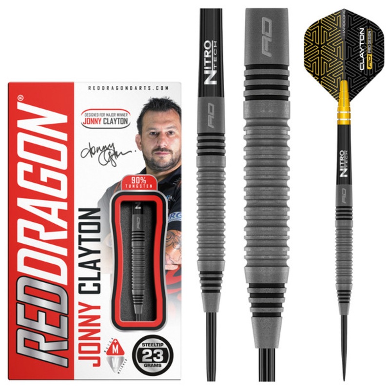 Red Dragon Jonny Clayton Oxide Steel Tip – 23g