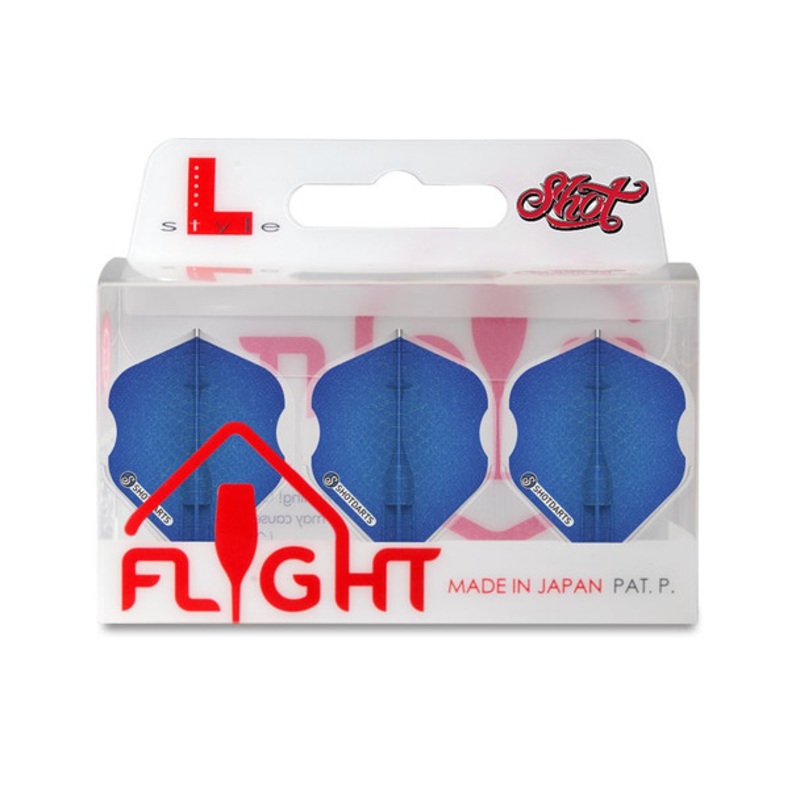 Shot L-style EZ L1 Standard Flights – Americana Gator – Blue