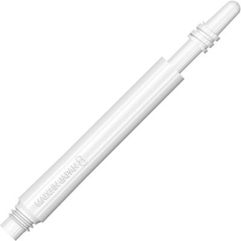 Target 8 Flight Spinning Shaft Medium White (33mm)