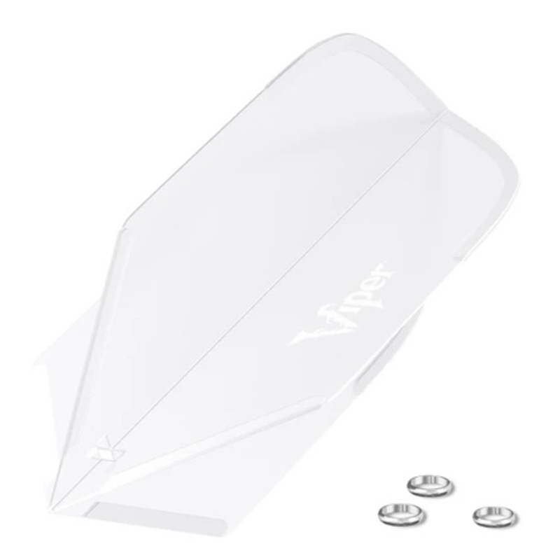 Viper Cool Flights Molded – Clear White Slim