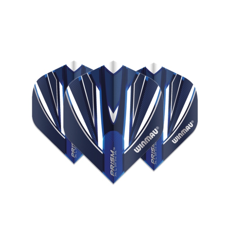 Winmau Prism Alpha Standard Flight – Blue & White