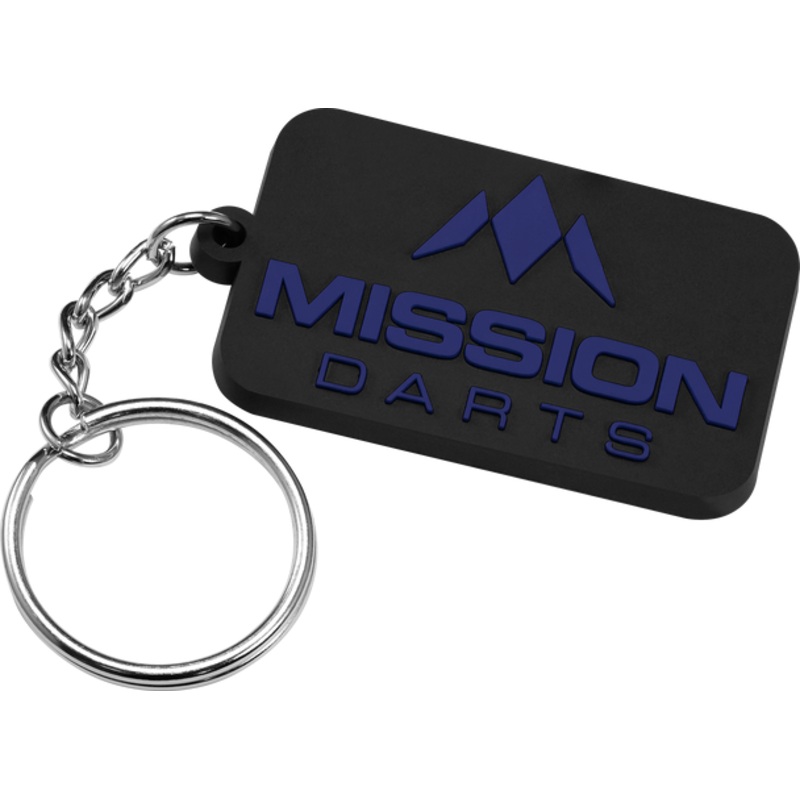 Mission Logo Keyring – Soft PVC Feel – Blue