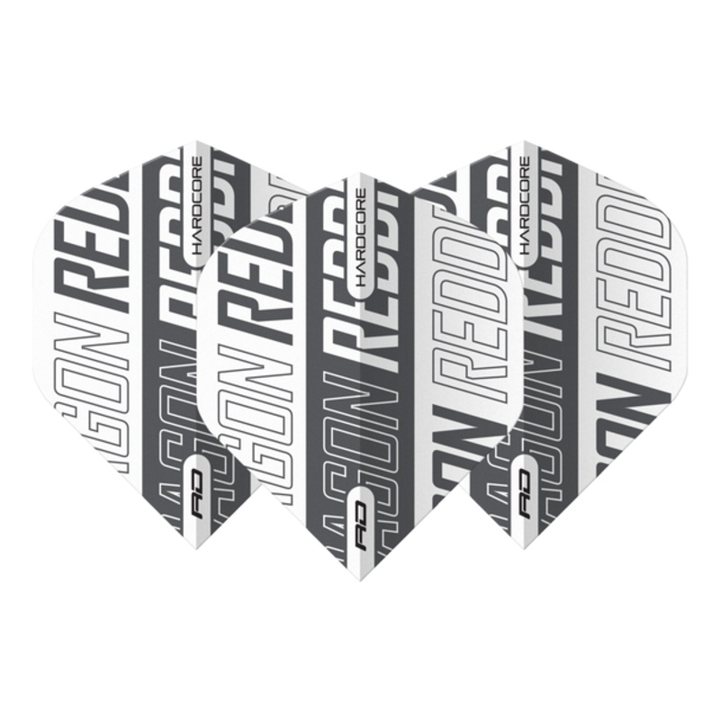 Red Dragon Hardcore XT White & Grey Standard Flights