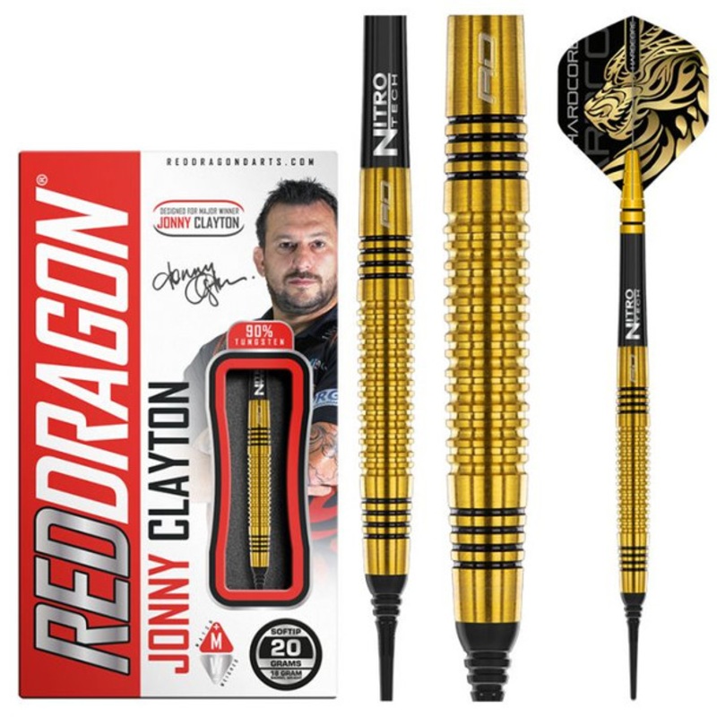 Red Dragon Jonny Clayton Gold 20g Soft Tip