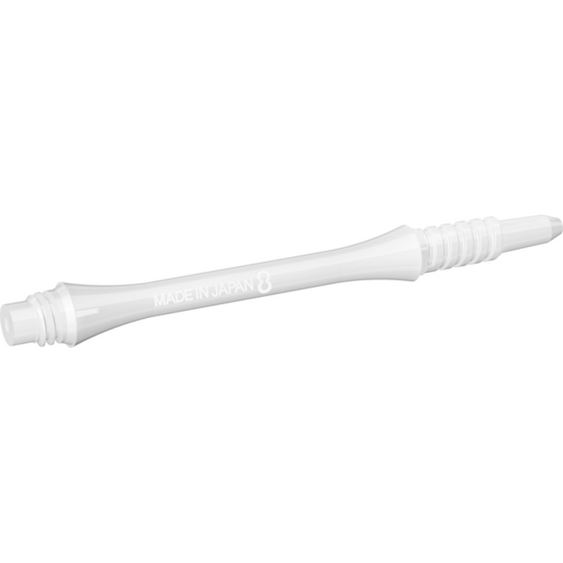 Target 8 Flight Slim White 33mm Fixed Shaft
