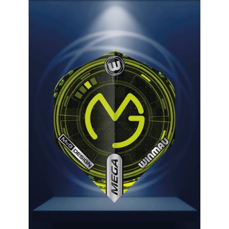 Winmau Mega Standard MVG Logo Tech Green