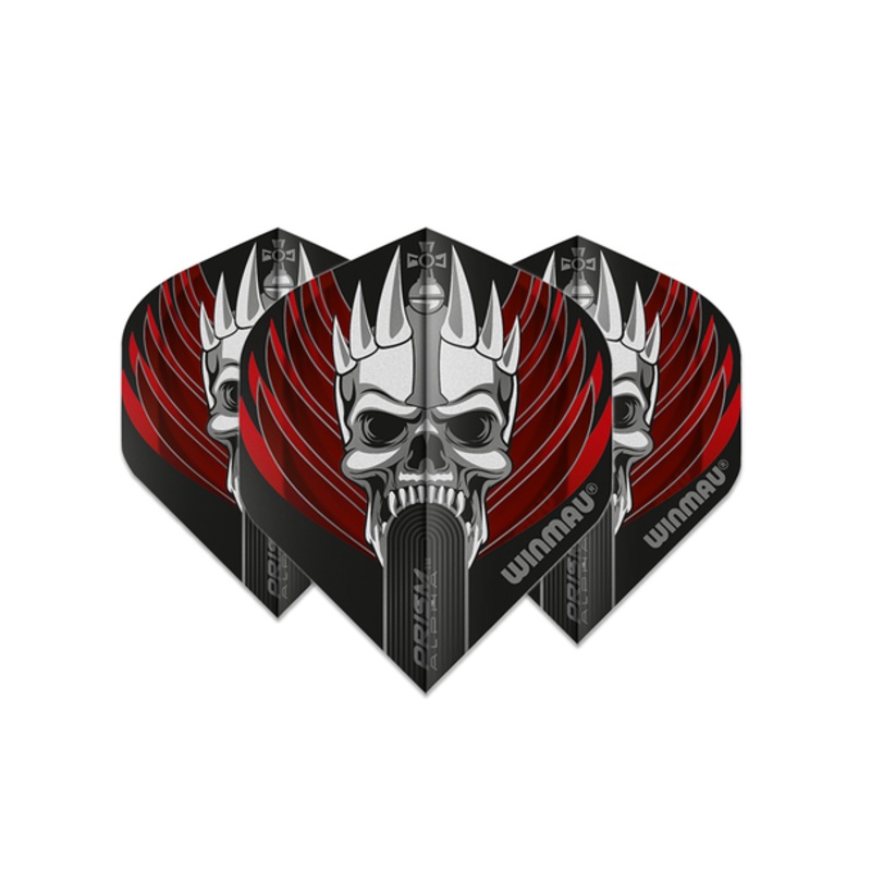 Winmau Prism Alpha Standard Flight – Skull