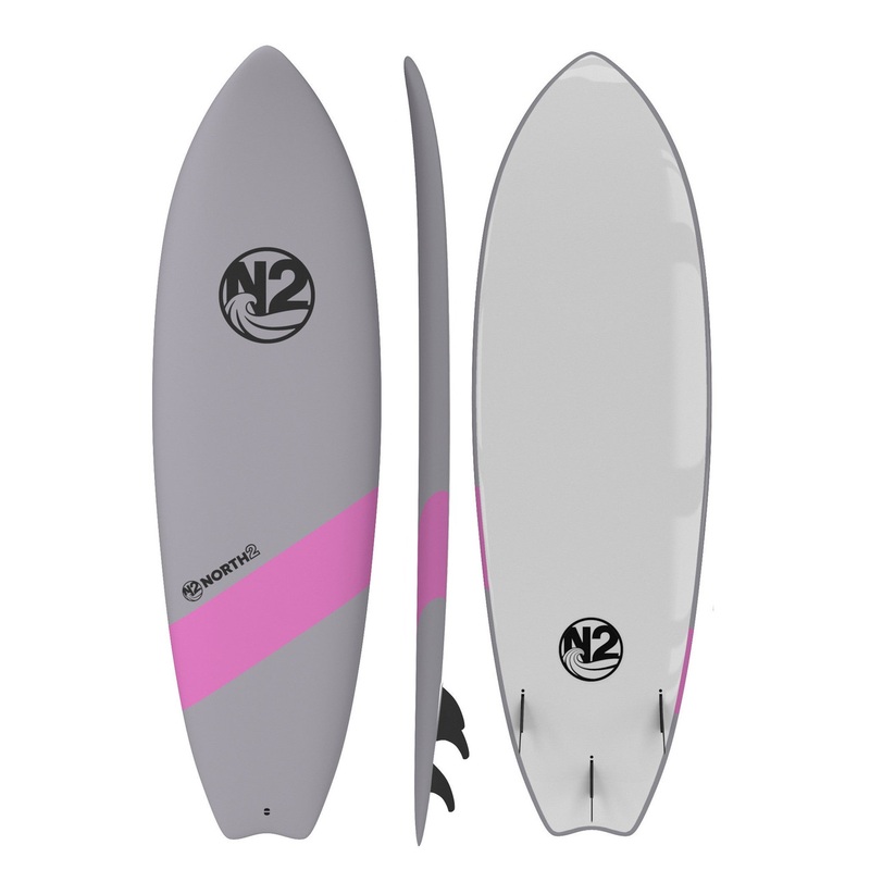 6′ Roots Soft-top Surfboard – Pink