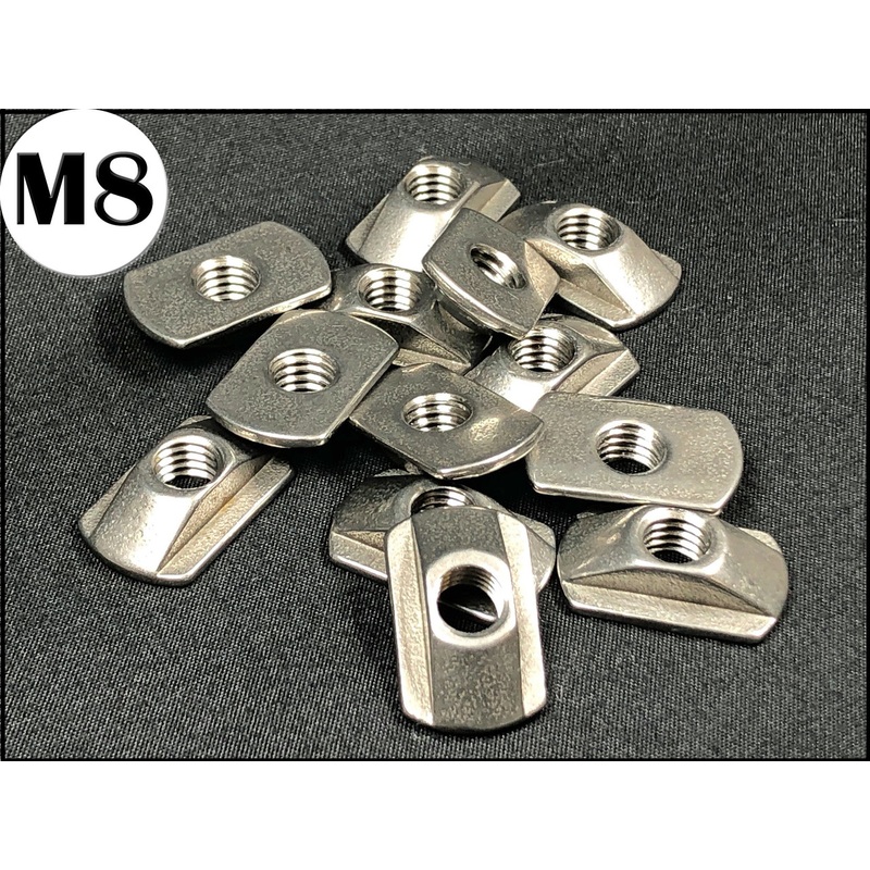 M8 Stainless Low Profile Replacement T-nuts Each