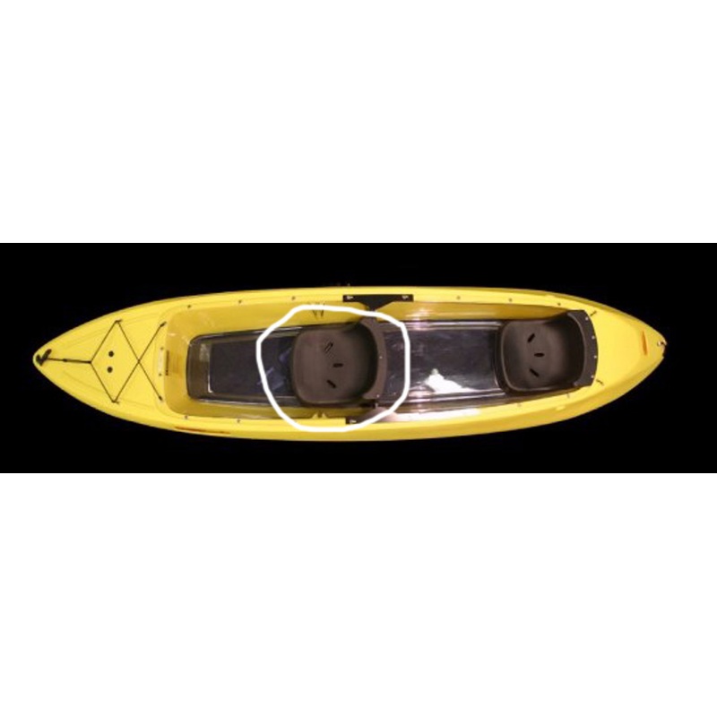 Formed Front seat and Lumbar Support for Caribe kayak