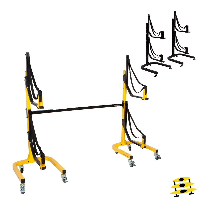 Deluxe 2-Boat Free-Standing Rolling Rack
