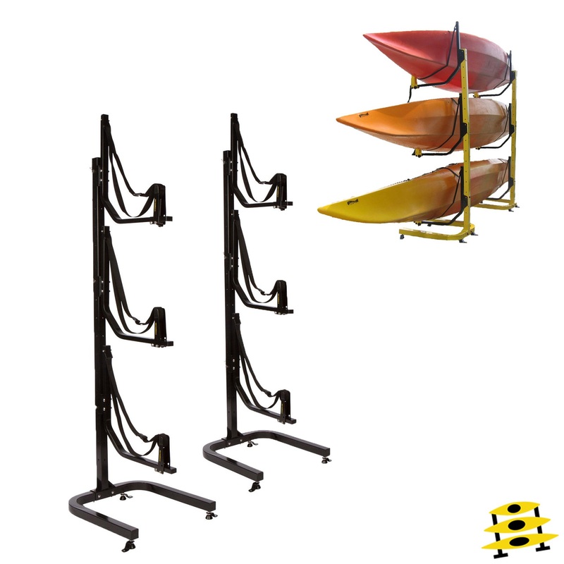 Deluxe 3-Boat Free-Standing Rack