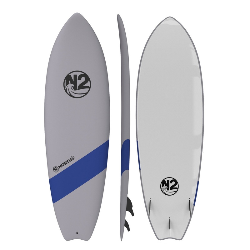 6′ Roots Soft-top Surfboard – Blue