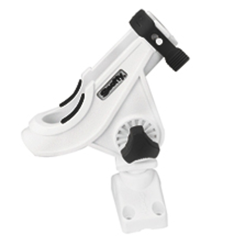 280 Bait Caster/Spinning Rod Holder w/241 Deck/Sidemount-White