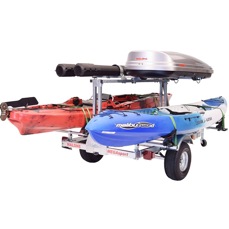 Mega LowBed Trlr w/Tier, Spare, 2 sets Saddle Up, Cargo Box, 2 Rod Tubes (MPG550-LBS)