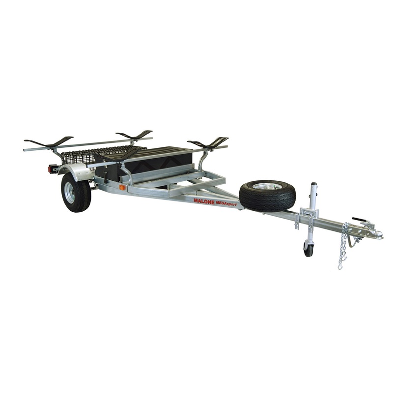 MegaSport 2 Kayak Trailer Pkg (Spare Tire, 2 Sets MegaWings, Storage Basket & Drawer) (MPG550-M)