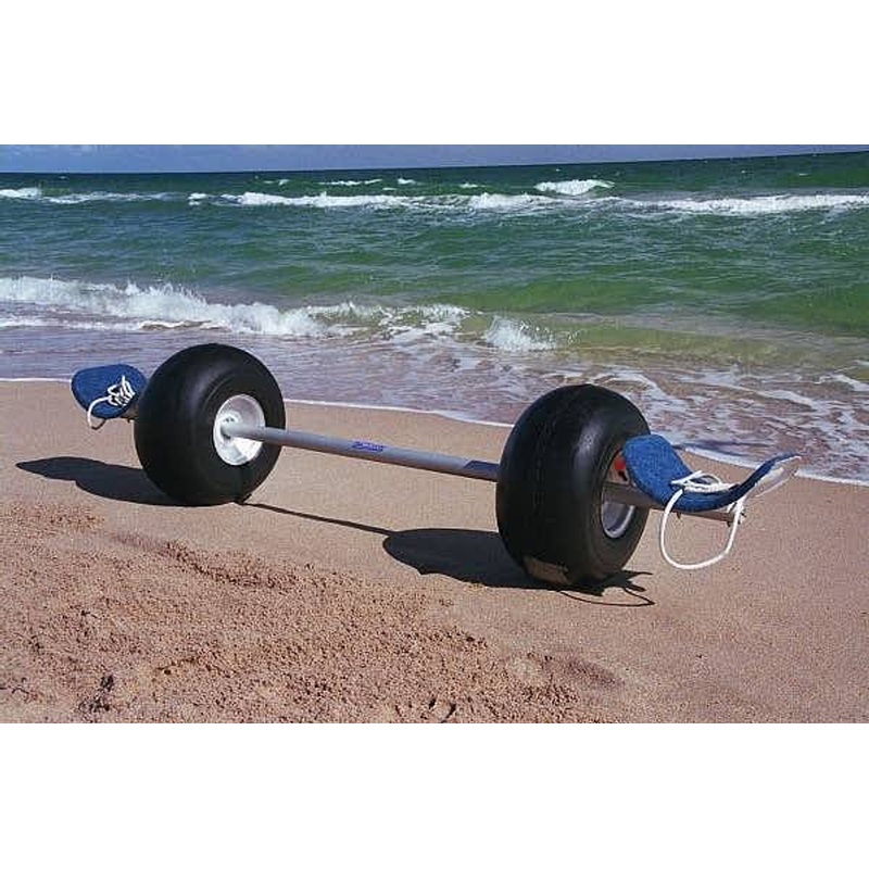 10 Cat Trax Catamaran beach wheels with standard hull cradles 10 beam
