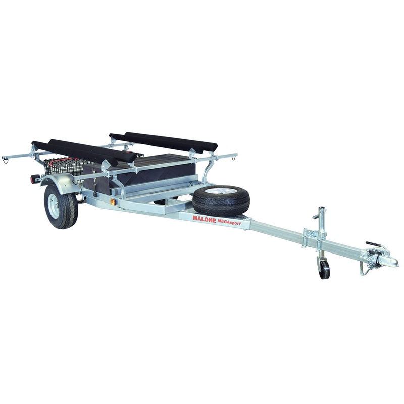 MegaSport 2 Kayak Trailer Pkg (Spare Tire, 2 Sets Bunks, Storage Basket & Drawer) (MPG550-H)