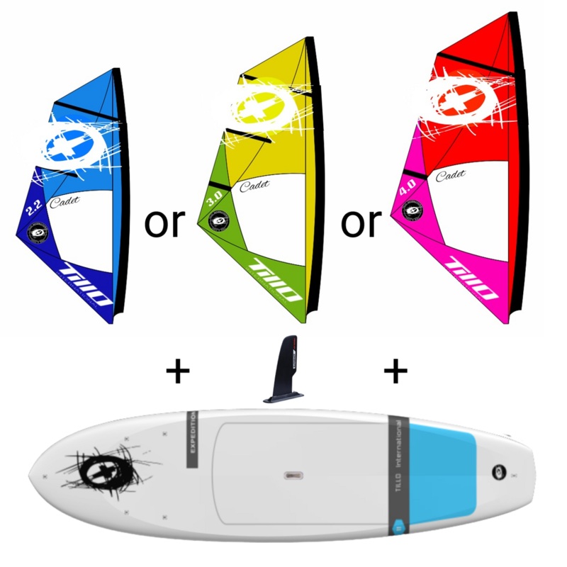 Tillo 10’4″ Wind Sup with Cadet rig