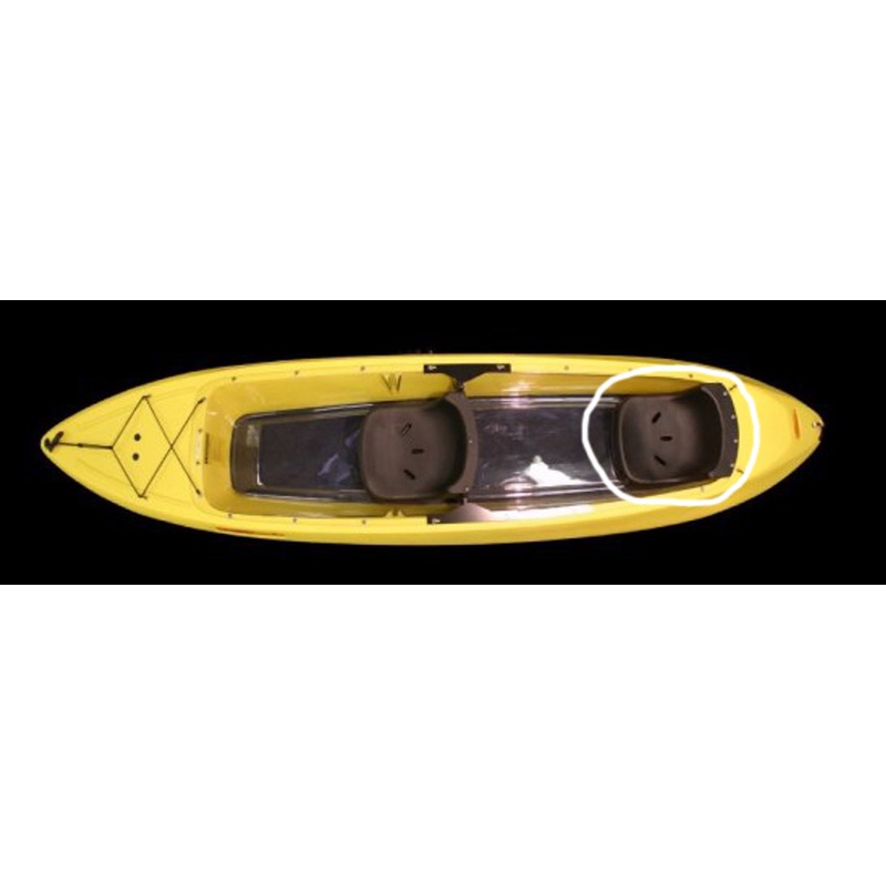Formed Rear seat for Caribe kayak