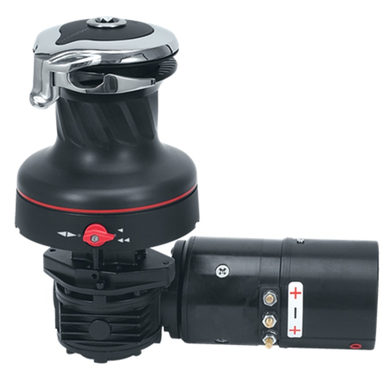 Harken 46 Electric Self-Tailing Rewind Radial Aluminum Winch – Reverse Speed, 12V