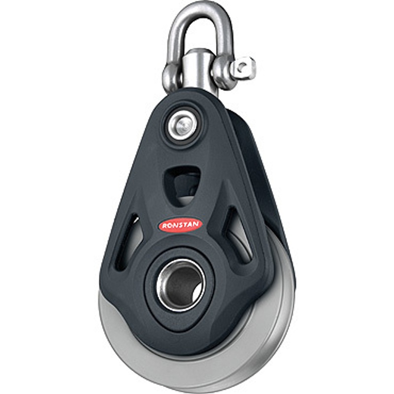 Ronstan Series 60 Core Block, Single, Alum. Rope/Wire Sheave