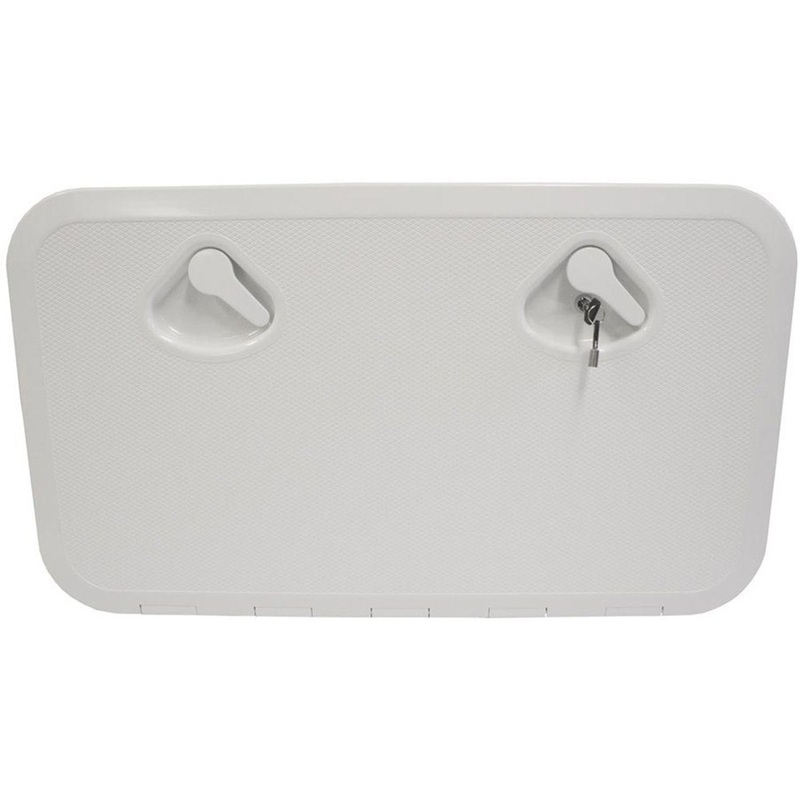 RWB Deluxe Storage Hatch Box with Lock 600 White