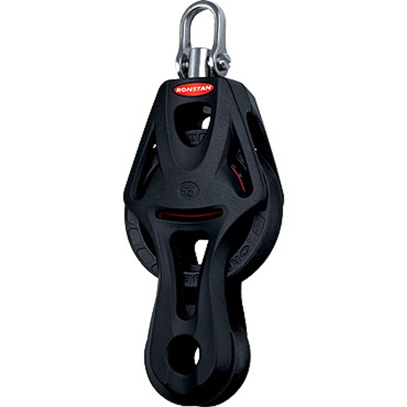 Ronstan Series 55 Ball Bearing Orbit Block, Fiddle, Becket Swivel