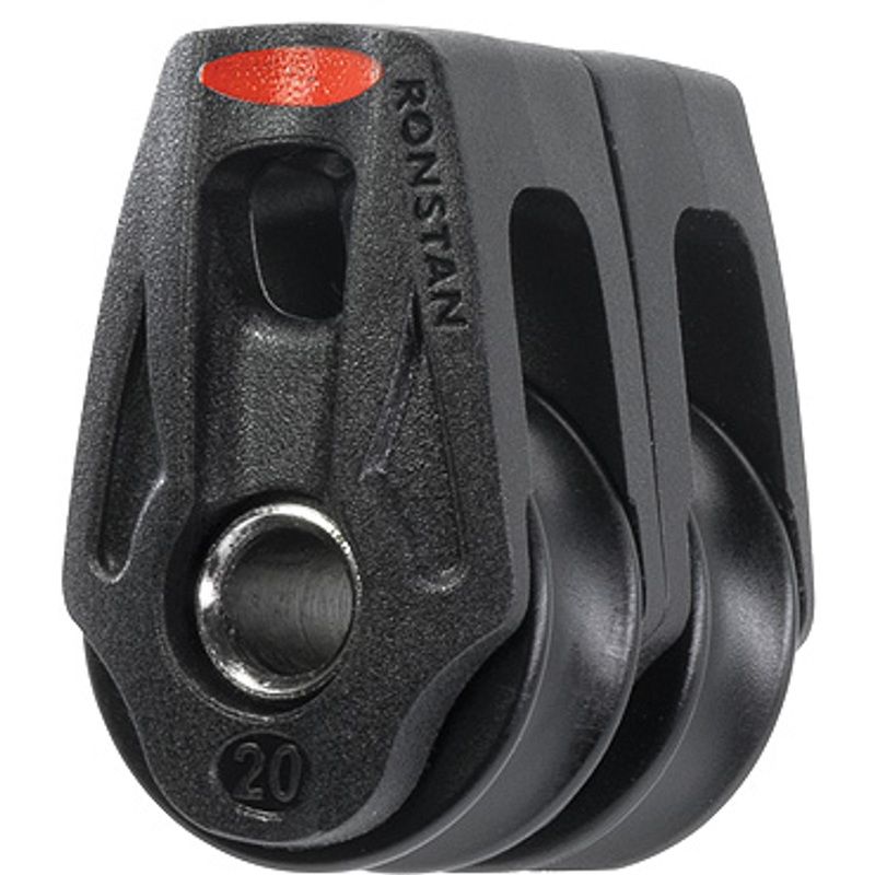 Ronstan Series 20 Ball Bearing Orbit Block, Double, Becket, Lashing