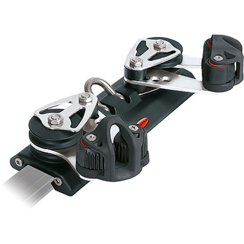 Ronstan Series 30 Traveller Car 225mm 4 Control Sheaves 2 Cleats