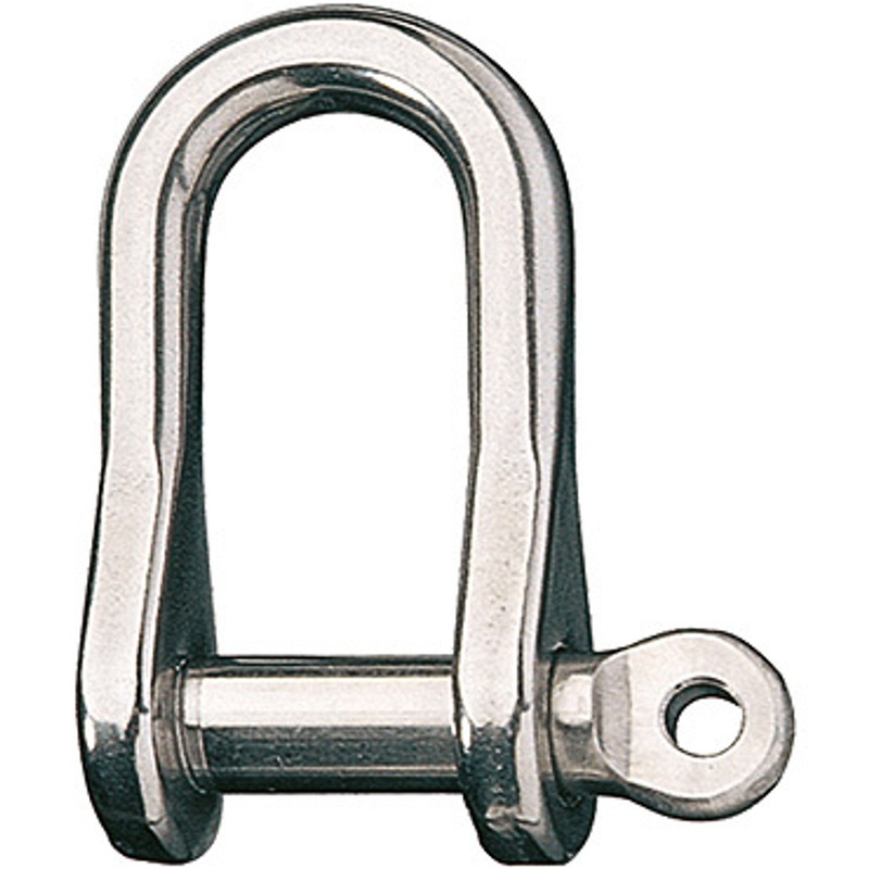 Ronstan Shackle, Standard Dee, 1/4 Pin with Seizing Hole