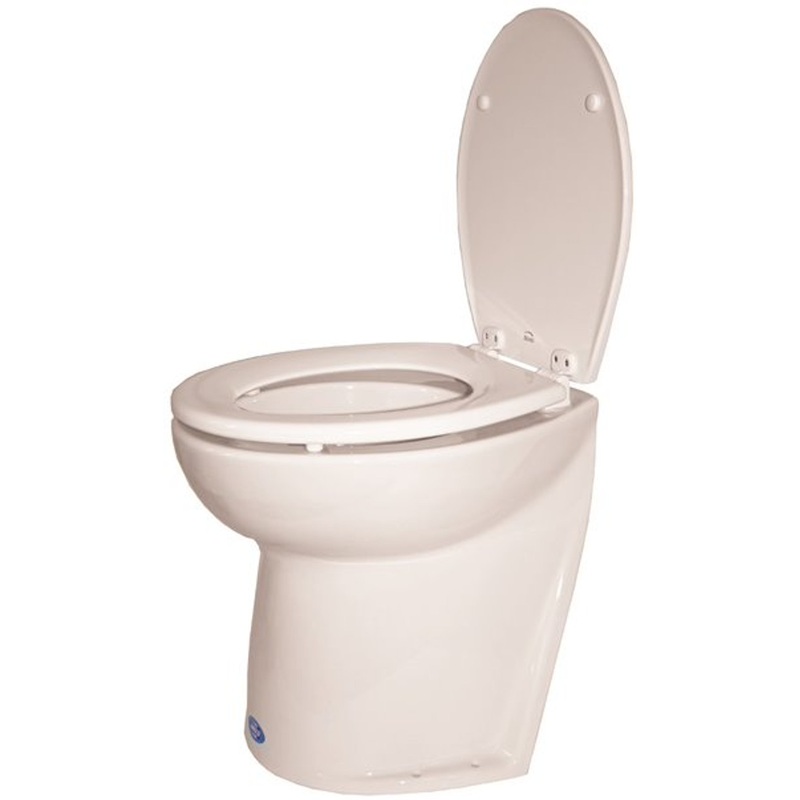 RWB Jabsco Deluxe Silent Flush Electric Toilets – Slanted Back Salt Water Rinse