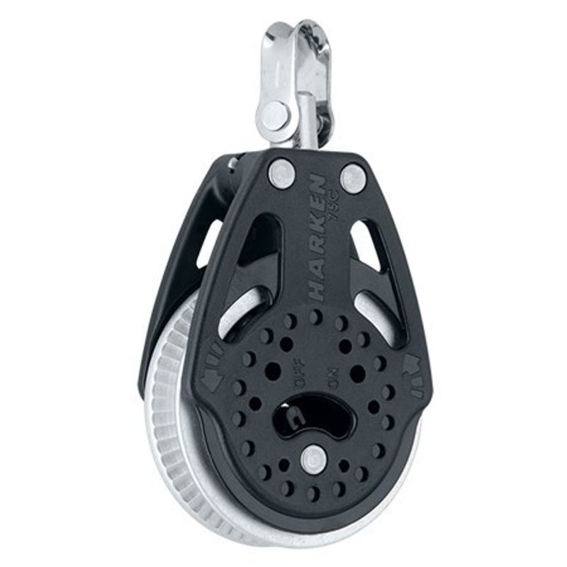 Harken 75mm Ratchet Block – Swivel, 2x Grip