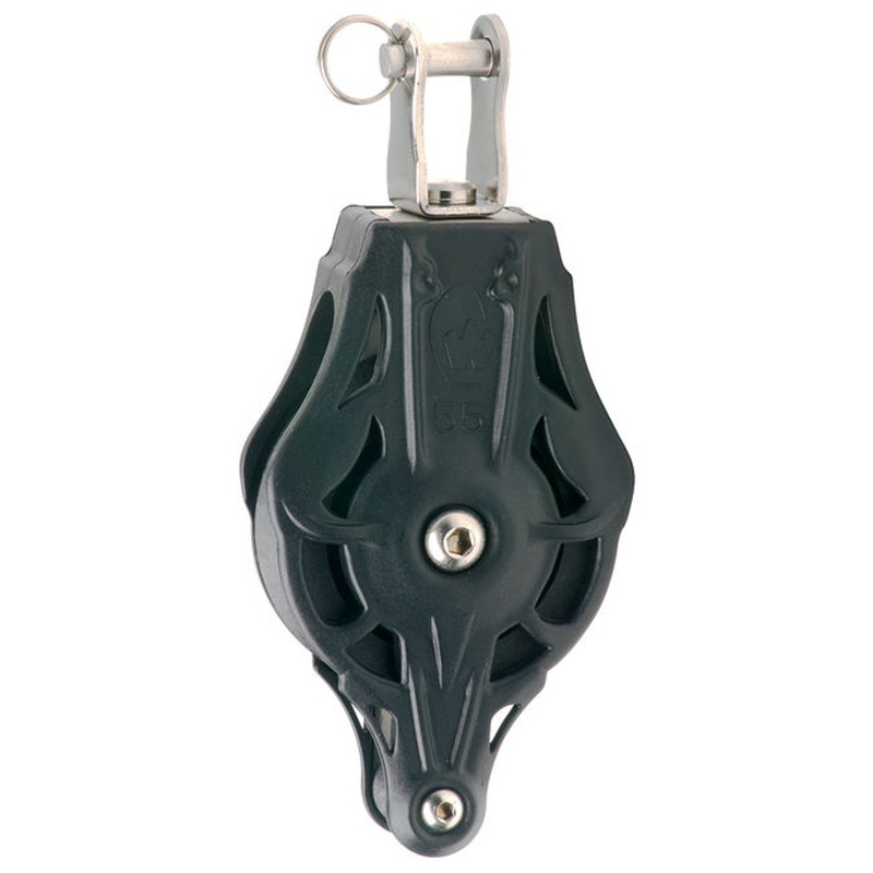 Wichard 55mm Plain Bearing Block Single/Becket Swivel Clevis Head