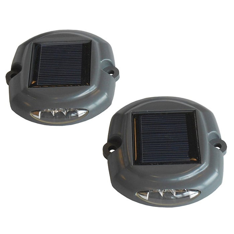 Dock Edge Dock Lite Solar Dock & Deck Light with On/Off – Pack of 2