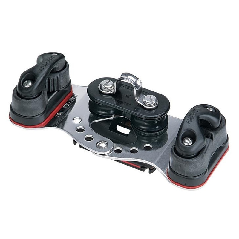 Harken HL Smallboat CB Car w/ Fixed Sheaves & Cams