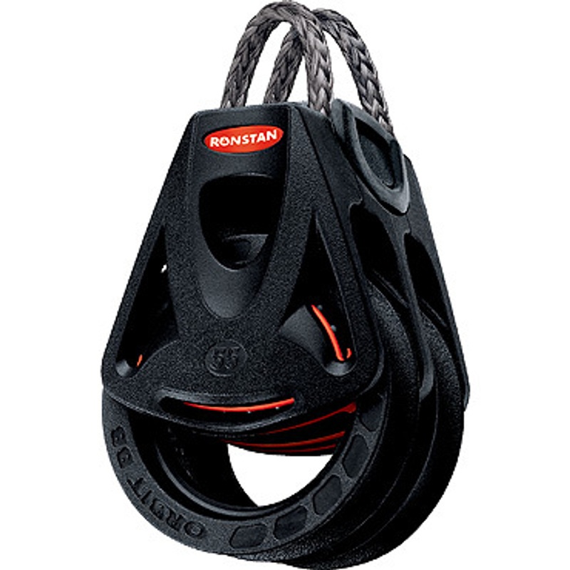 Ronstan Series 55 Ball Bearing Orbit Block, Double, Link Head