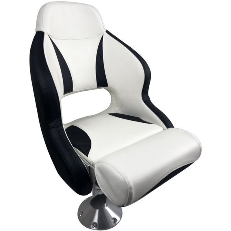 RWB ESM Admiral Flip-Up Helmsman Seat – Black & White