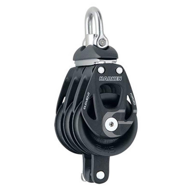 Harken 45mm Aluminum Element Triple Block – Swivel, Becket
