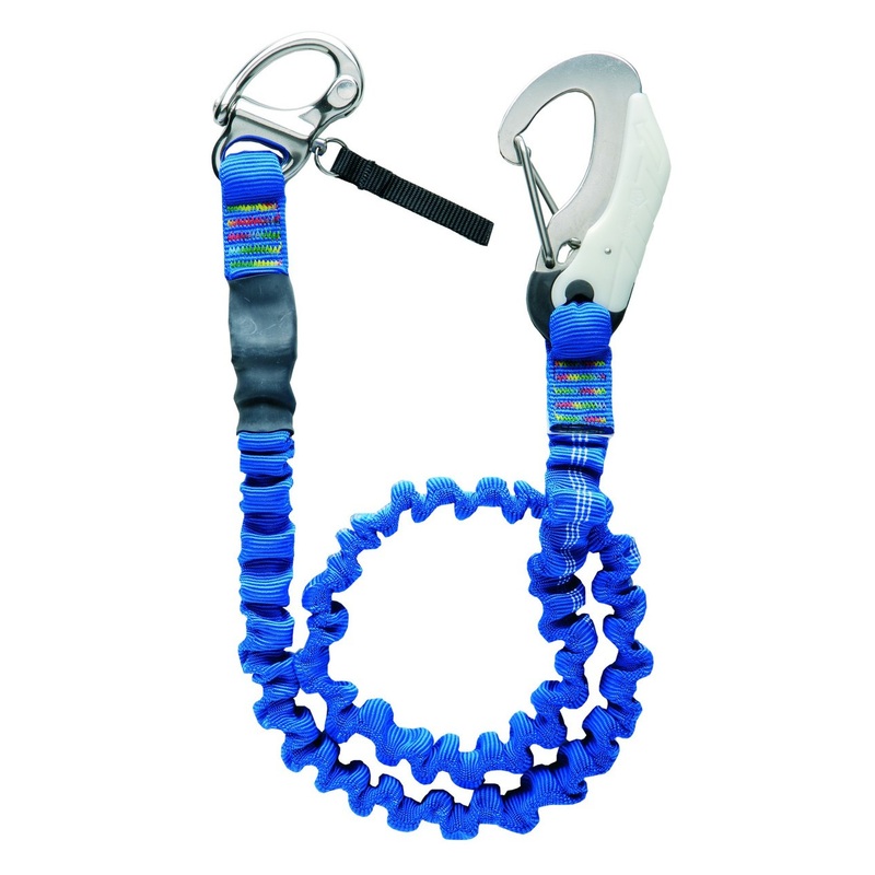 Wichard Elastic ORC Tether – 1 Snap Shackle, 1 Double Action Safety Hook, 2m